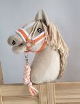 Uwiąz dla Hobby Horse ze sznurka – biało-pomarańczowy - 2