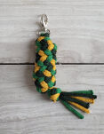 Uwiąz dla Hobby Horse ze sznurka – musztardowy/ zielony/ butelkowa zieleń - 2