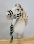 Uwiąz dla Hobby Horse ze sznurka – czarno- szałwia - 2