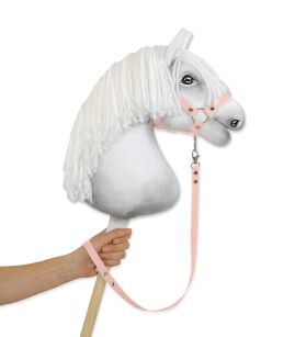 Uwiąz dla Hobby Horse z taśmy – pudrowy róż