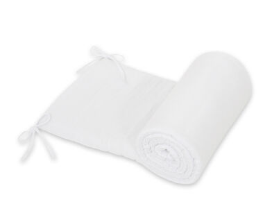 Ochraniacz uniwersalny MUŚLIN 180x30 cm – biały