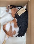 Hobby Horse Duży koń na kiju Premium - srokaty tobiano z czarną grzywą A3 - 9