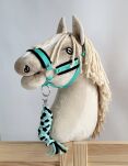 Uwiąz dla Hobby Horse ze sznurka – czarno-miętowy - 2