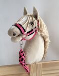 Uwiąz dla Hobby Horse ze sznurka – czarno-ciemnoróżowy - 2