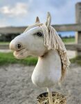 Hobby Horse Duży koń na kiju Premium - cremello A3 - 6