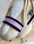 Kantar regulowany dla konia Hobby Horse A3 fioletowy z czarnym futerkiem - 3