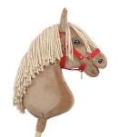 Kantar regulowany dla konia Hobby Horse A3 - czerwony - 2