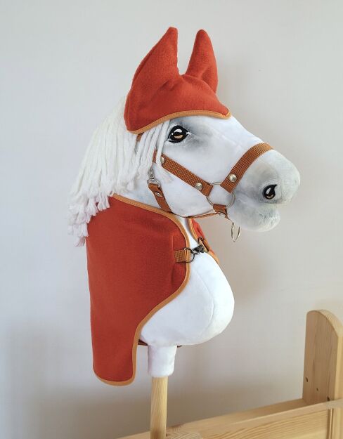 Zestaw dla Hobby Horse A3: derka + nauszniki – rudy