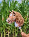 Hobby Horse Mały koń na kiju Premium - srokaty tobiano z brązową grzywą A4 - 8