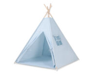 Namiot TIPI dla dzieci +mata + zawieszki pióra - niebieski - 3