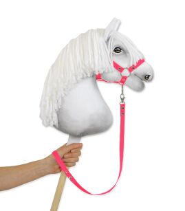 Uwiąz dla Hobby Horse z taśmy – neon pink