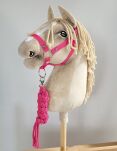 Uwiąz dla Hobby Horse ze sznurka – ciemny róż - 2