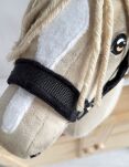 Kantar regulowany dla konia Hobby Horse A3 czarny z czarnym futerkiem - 3