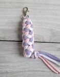 Uwiąz dla Hobby Horse ze sznurka – jasny róż/ fiolet/ biały - 2