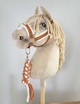 Uwiąz dla Hobby Horse ze sznurka – biało-rudy - 2