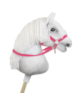 Wodze dla konia Hobby Horse – ciemnoróżowe