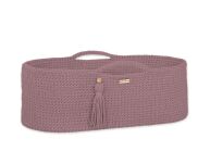 Kosz Mojżesza BOHO bawełniany Handmade z materacykiem - mauve - 7