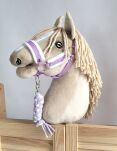 Uwiąz dla Hobby Horse ze sznurka – biało-fioletowy - 2