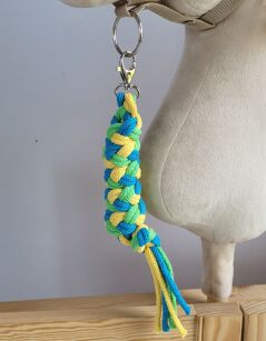 Uwiąz dla Hobby Horse ze sznurka – żółty/ turkus/ jasny zielony