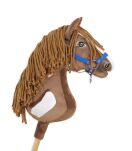 Hobby Horse Duży koń na kiju Premium - western II gniady z brązową grzywą A3 - 3