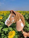 Hobby Horse Duży koń na kiju Premium - western II gniady z brązową grzywą A3 - 6