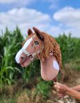 Hobby Horse Duży koń na kiju Premium - western II gniady z brązową grzywą A3 - 8