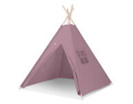 Namiot Tipi dla dzieci + zawieszki pióra - róż retro - 2