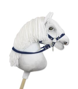 Wodze dla konia Hobby Horse – granatowe