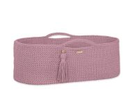 Kosz Mojżesza BOHO bawełniany Handmade z materacykiem - lawendowy - 5