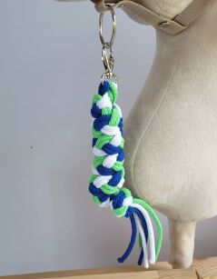 Uwiąz dla Hobby Horse ze sznurka – chaber/ jasny zielony/ biały