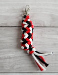Uwiąz dla Hobby Horse ze sznurka – czerwony/ biały/ czarny - 2