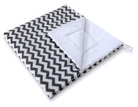 Namiot TIPI dla dzieci +mata + zawieszki pióra - Chevron czarny - 2