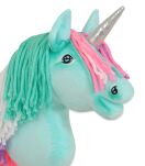 Hobby Horse Jednorożec na kiju mały miętowy z kolorową grzywą i srebrnym rogiem - 5