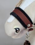 Kantar regulowany dla konia Hobby Horse A3 brązowy z czarnym futerkiem - 2