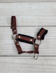 Kantar regulowany dla konia Hobby Horse A3 brązowy z czarnym futerkiem - 3