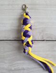 Uwiąz dla Hobby Horse ze sznurka – fiolet/ ciemny fiolet/ żółty - 2