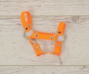 Kantar dla konia Hobby Horse A4 zapinany mały - neon orange - 2