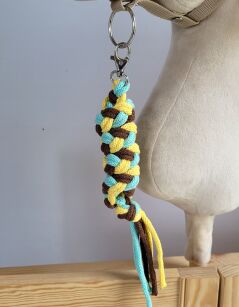 Uwiąz dla Hobby Horse ze sznurka – żółty/ mięta/ brąz