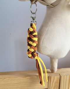 Uwiąz dla Hobby Horse ze sznurka – żółty/ terracota/ brąz